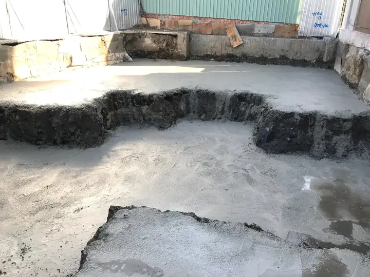 放樣工作面PC灌漿